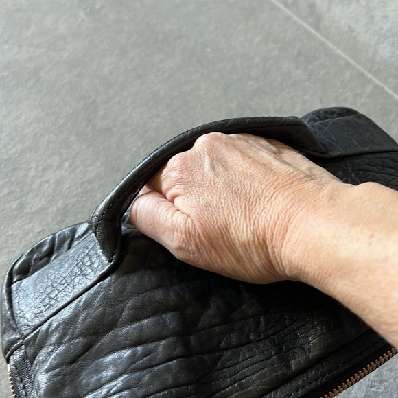 Designer Alexander wang black pebble leather dumbo clutch - Picture 5 of 12